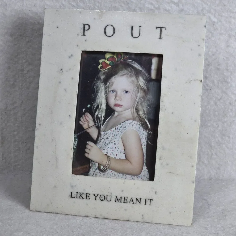 Cream Travertine 3x4.5 Picture Frame - Pout Like You Mean It